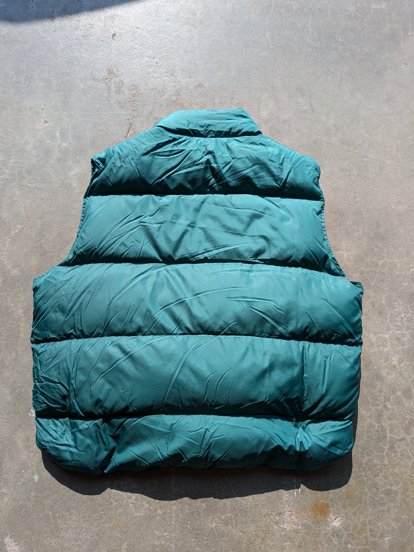 Custom Upcycled VTG "God is Good" LL Bean Goose down Puffer Sz L