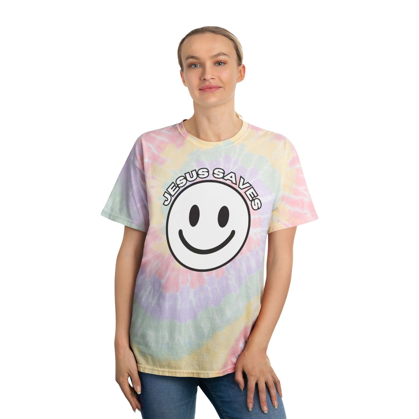 The "Jesus Saves" Smiley Tye Dye T
