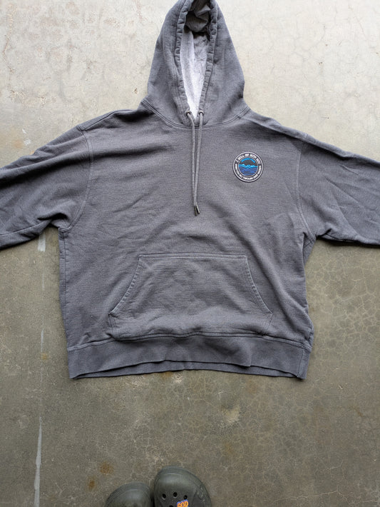 Custom Upcycled Isaiah 43:2 Charcoal Grey Champion Hoodie