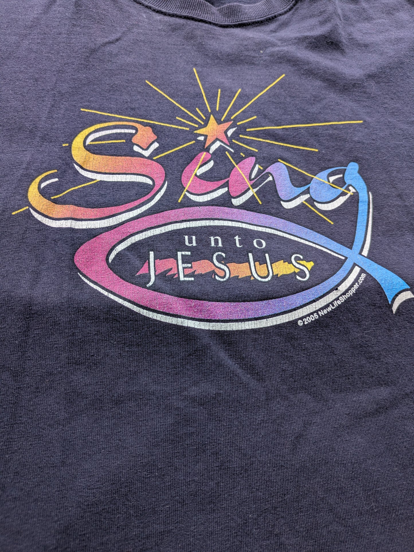Y2K "Sing Unto Jesus" Shirt Sz XL