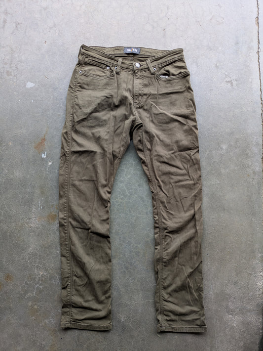 DU/ER Olive Green Pants Sz 32/32