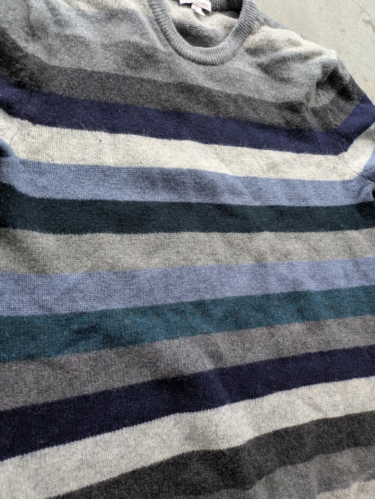 Y2K Gap Lambswool Sweater Grey/Blue/Black/White Colorway XL Tall