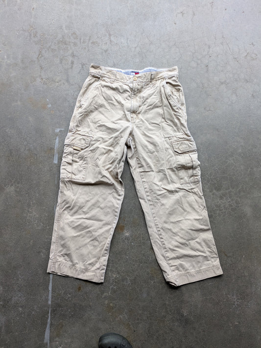 VTG Tommy Hilfiger Khaki Cargo Pants Sz 33/32