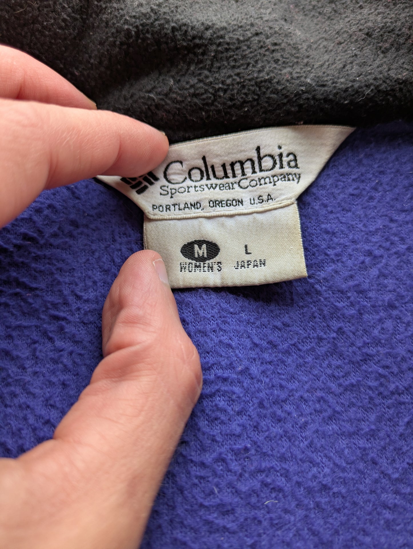 VTG Colombia Bugaboo Purple and Black Jacket Woman's Medium