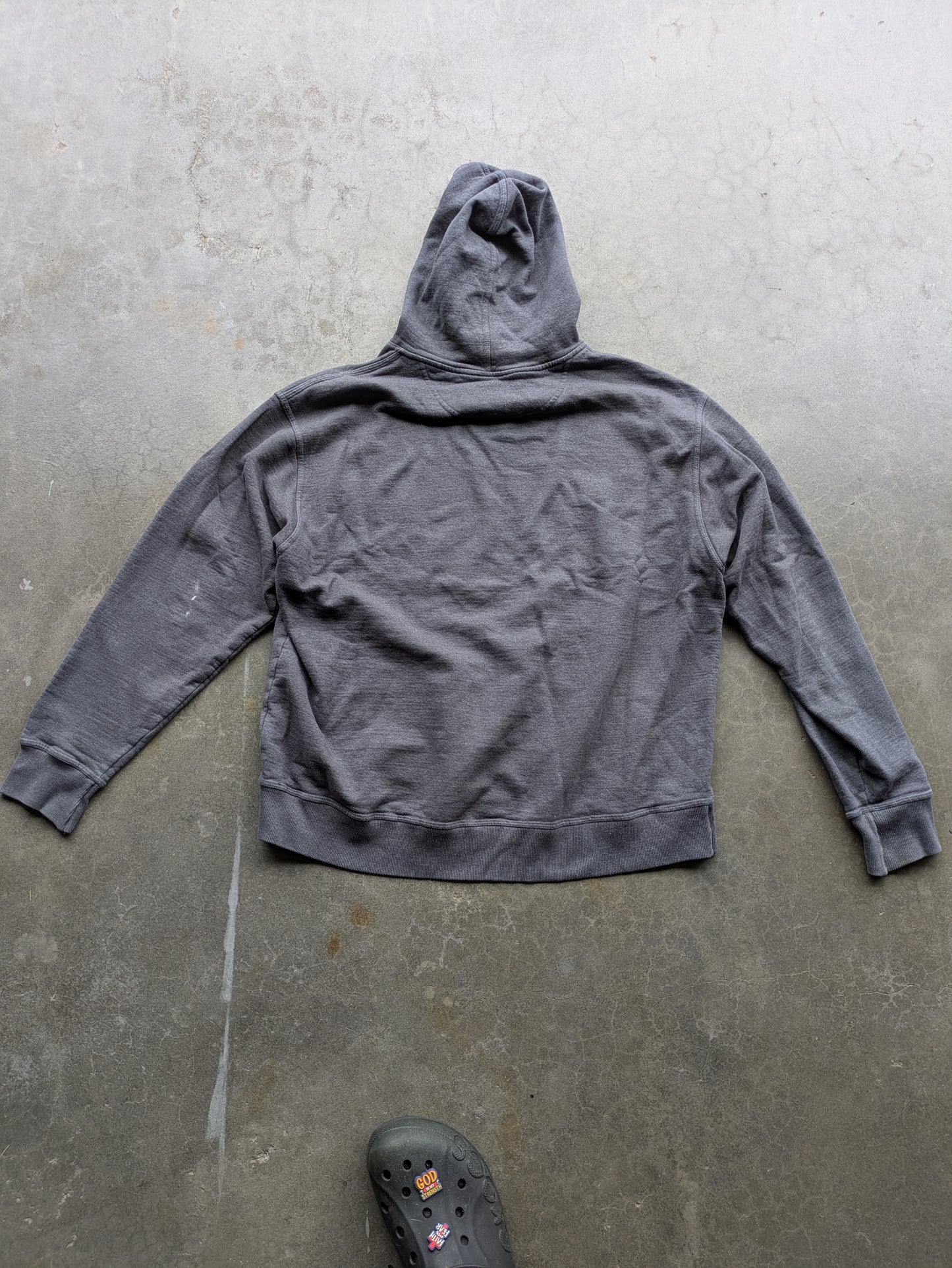 Custom Upcycled Isaiah 43:2 Charcoal Grey Champion Hoodie