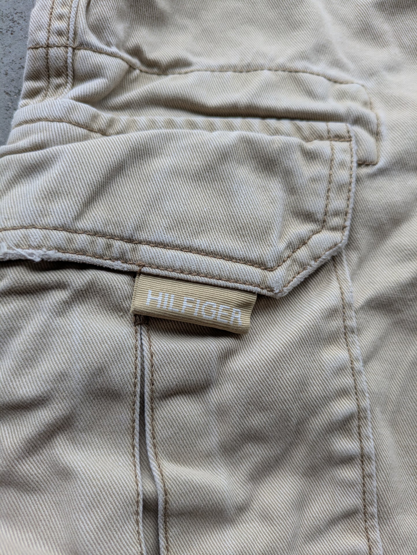 VTG Tommy Hilfiger Khaki Cargo Pants Sz 33/32