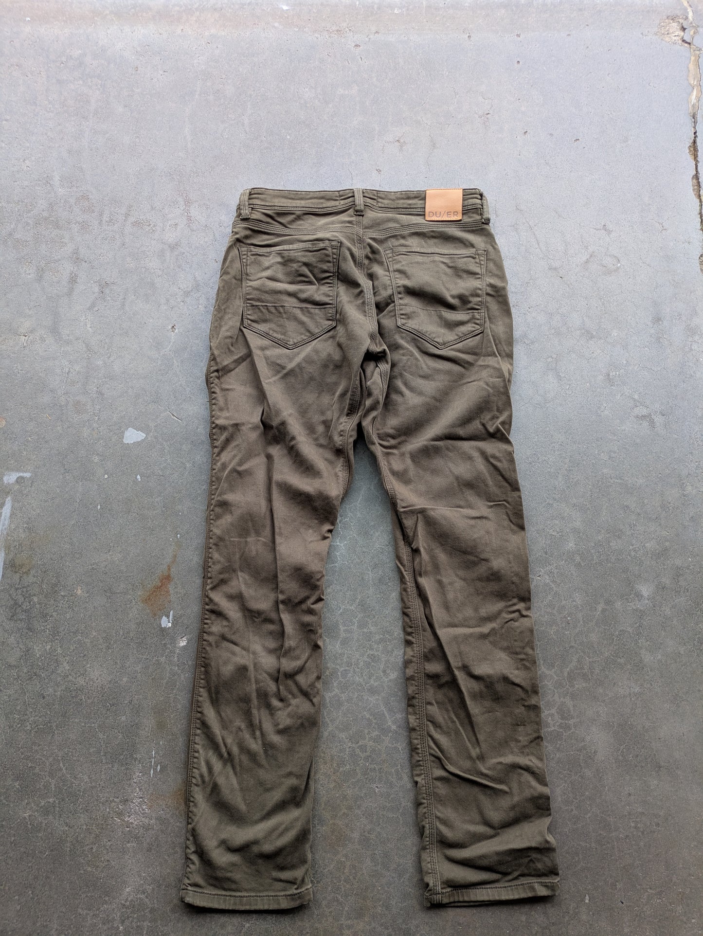 DU/ER Olive Green Pants Sz 32/32