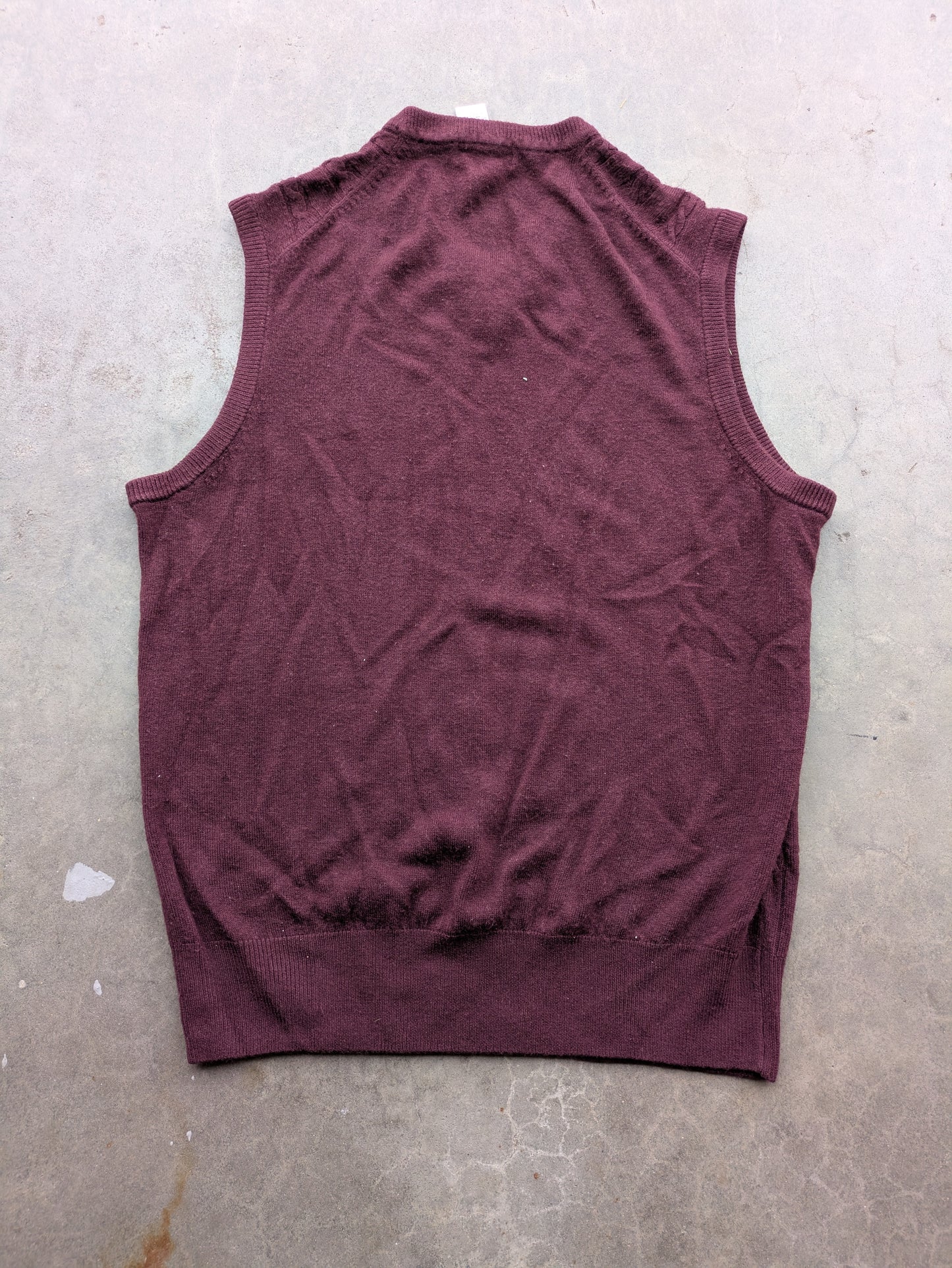 Dockers Maroon Red Sweater Vest Sz M