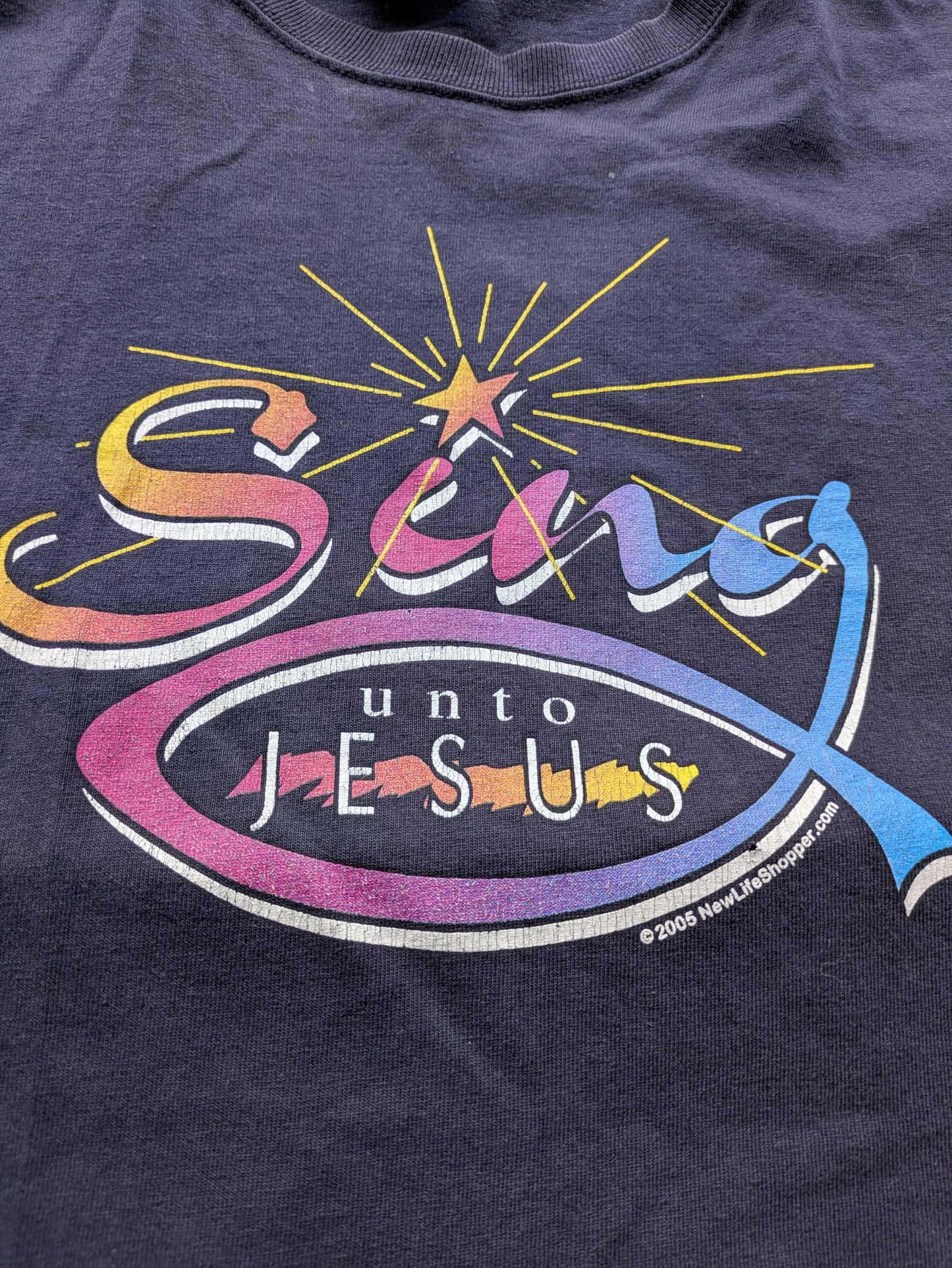 Y2K "Sing Unto Jesus" Shirt Sz XL